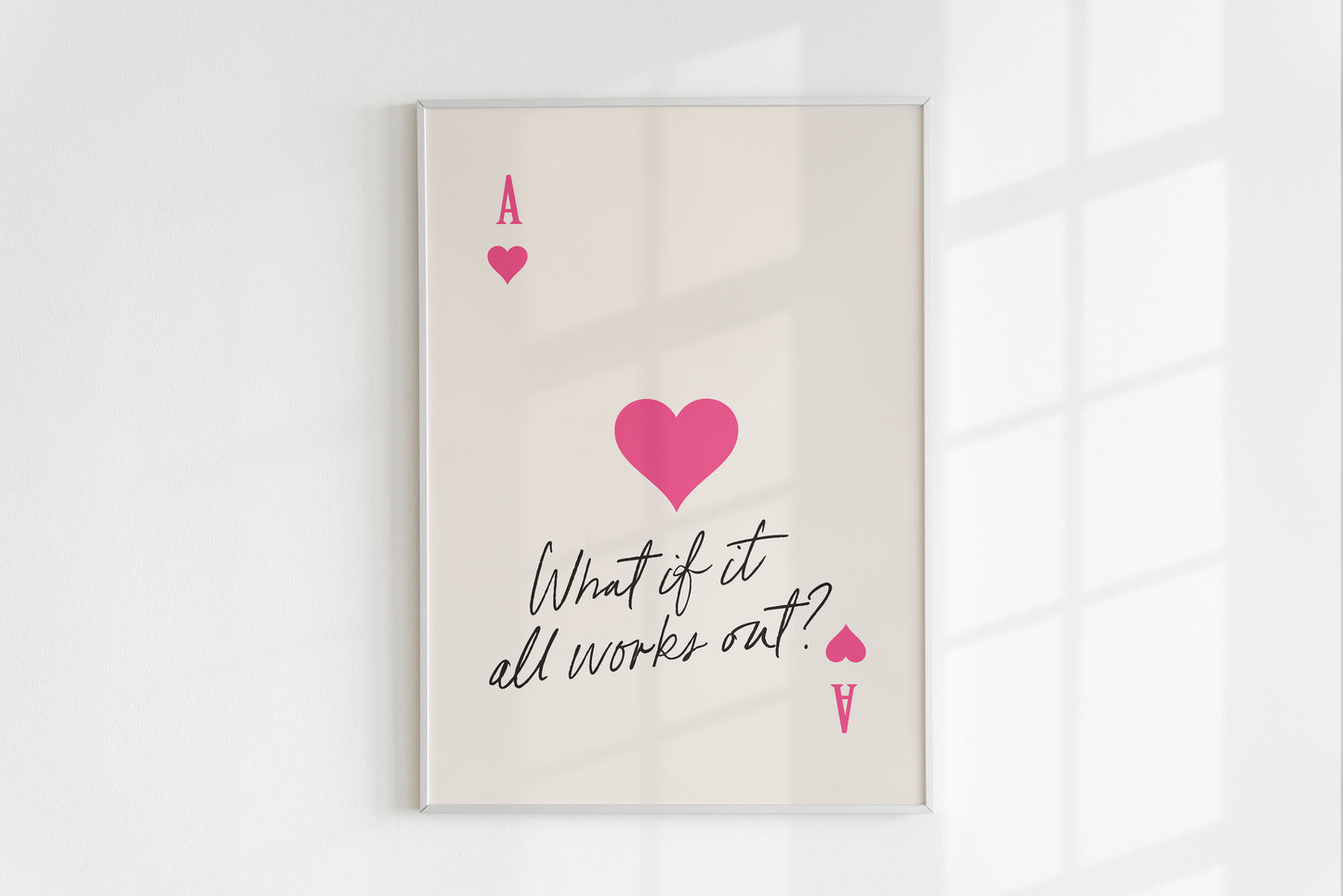 What if it All Works Out Pink Ace