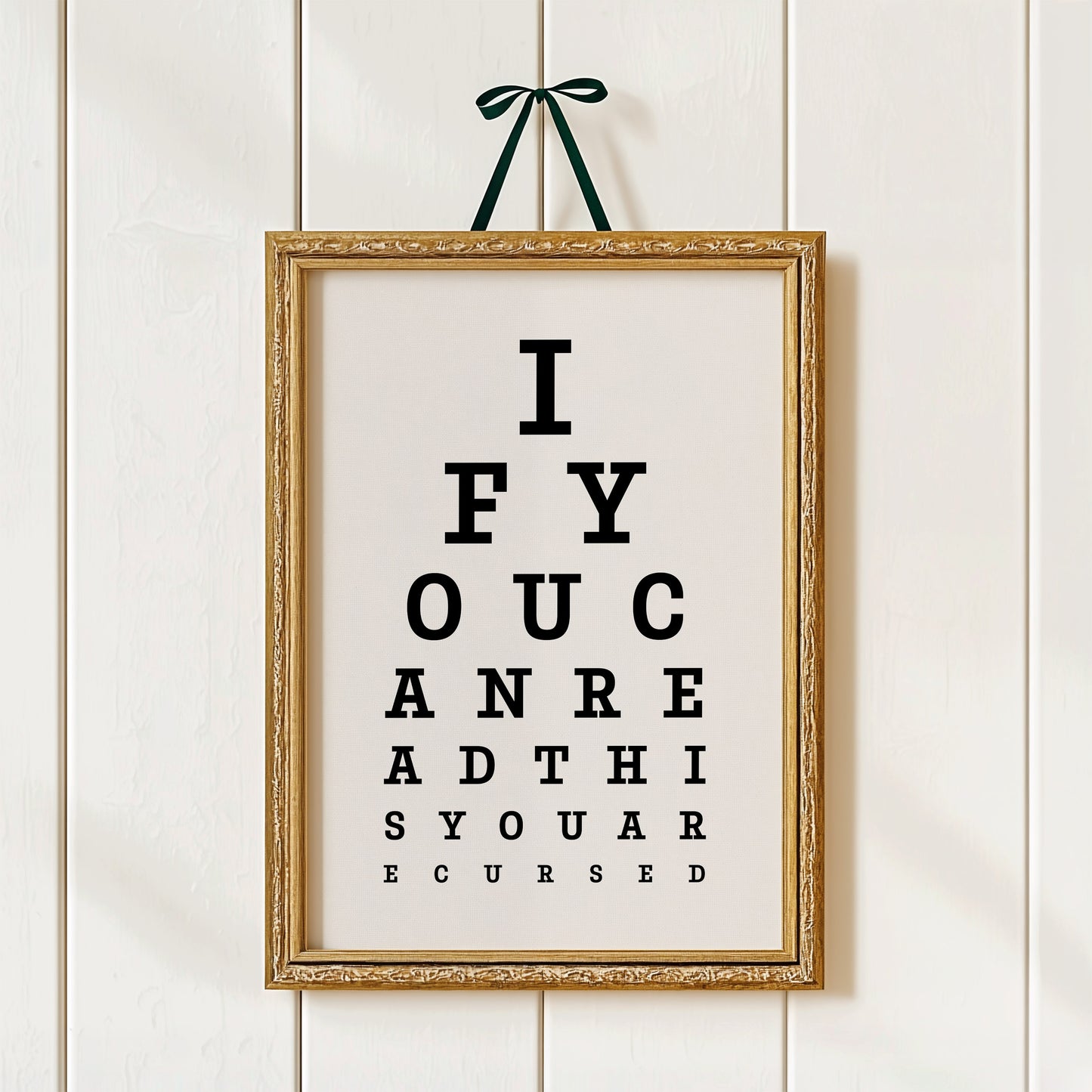 You Are Cursed Eye Chart