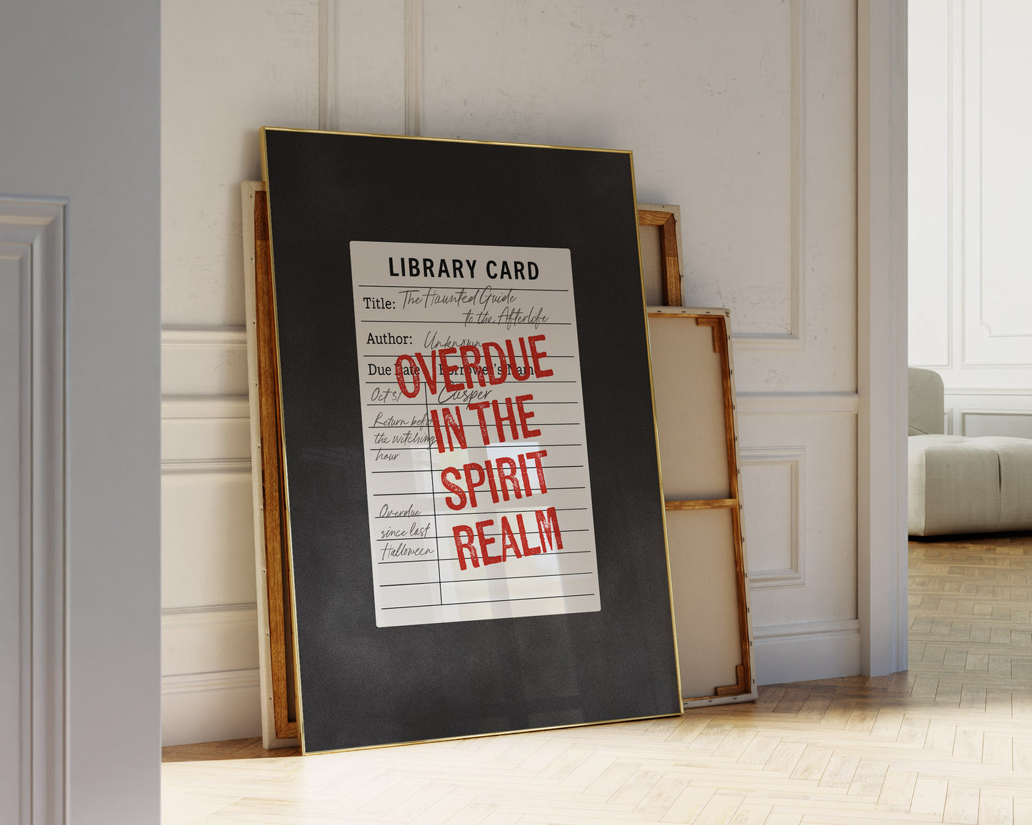 Haunted Library Card