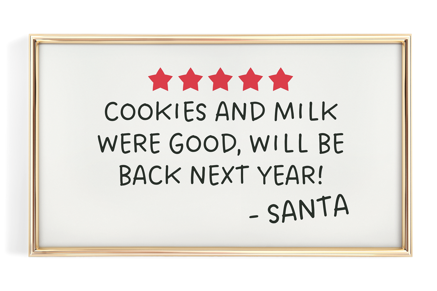 Cookies Were Good Santa Review