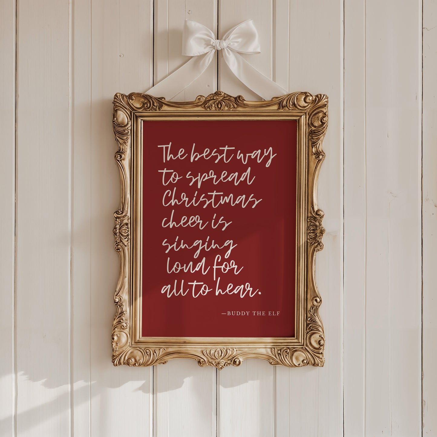 Red Buddy the Elf Quote