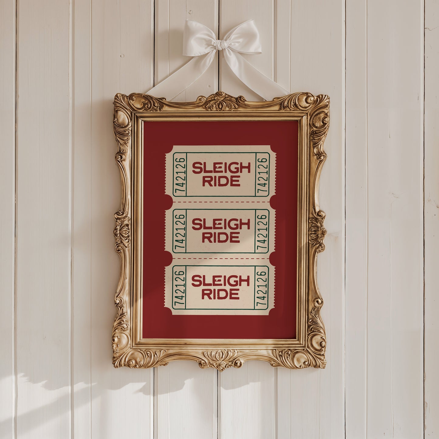 Sleigh Ride Ticket Stub