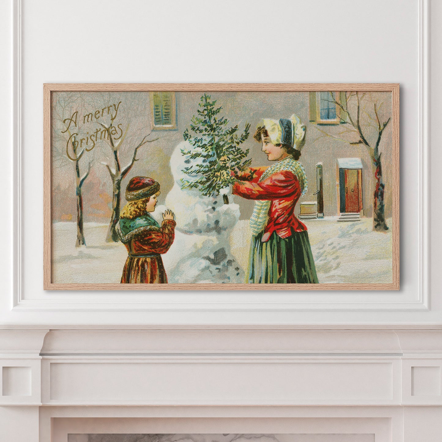 Winter Snowman Painting