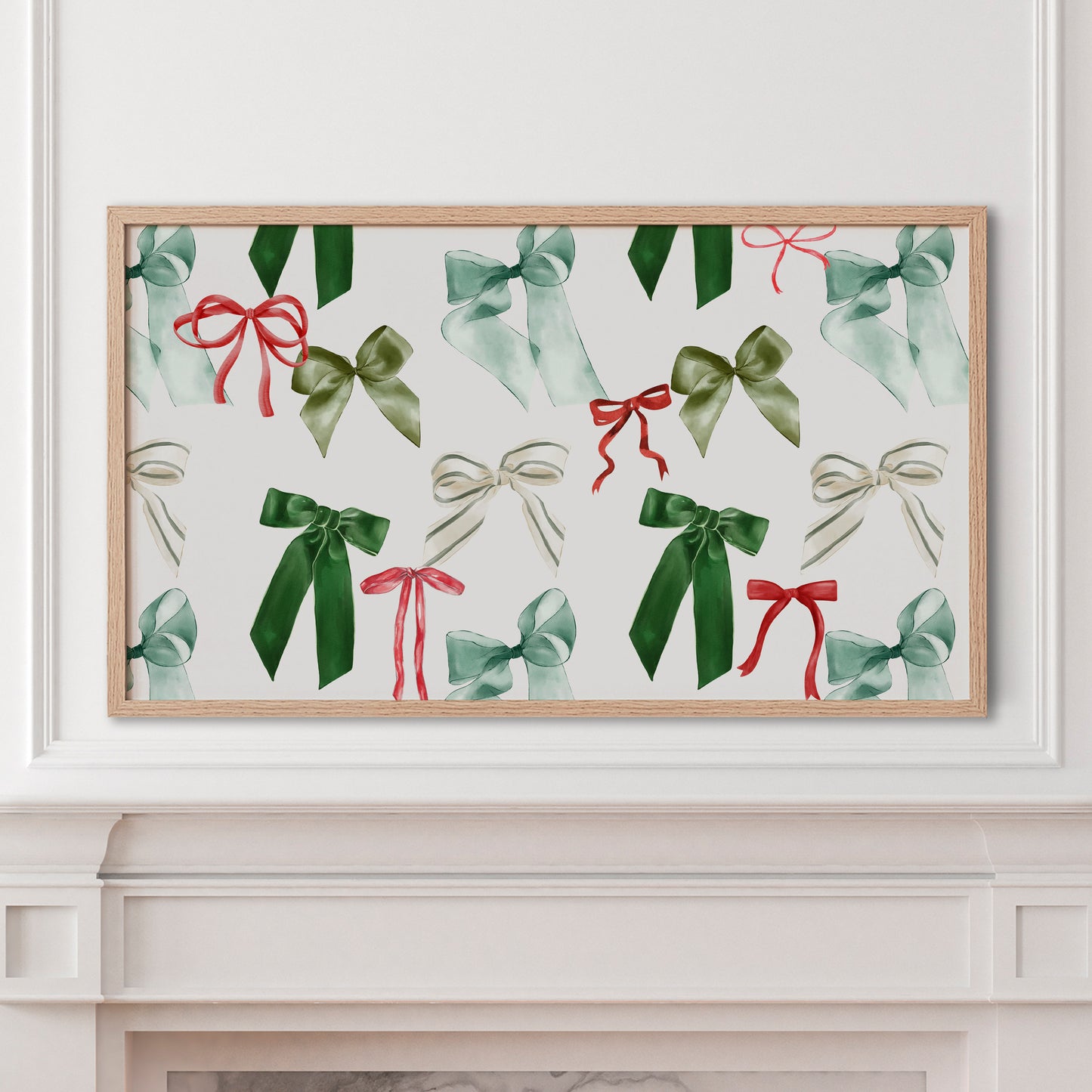 Green and Red Coquette Christmas Bows