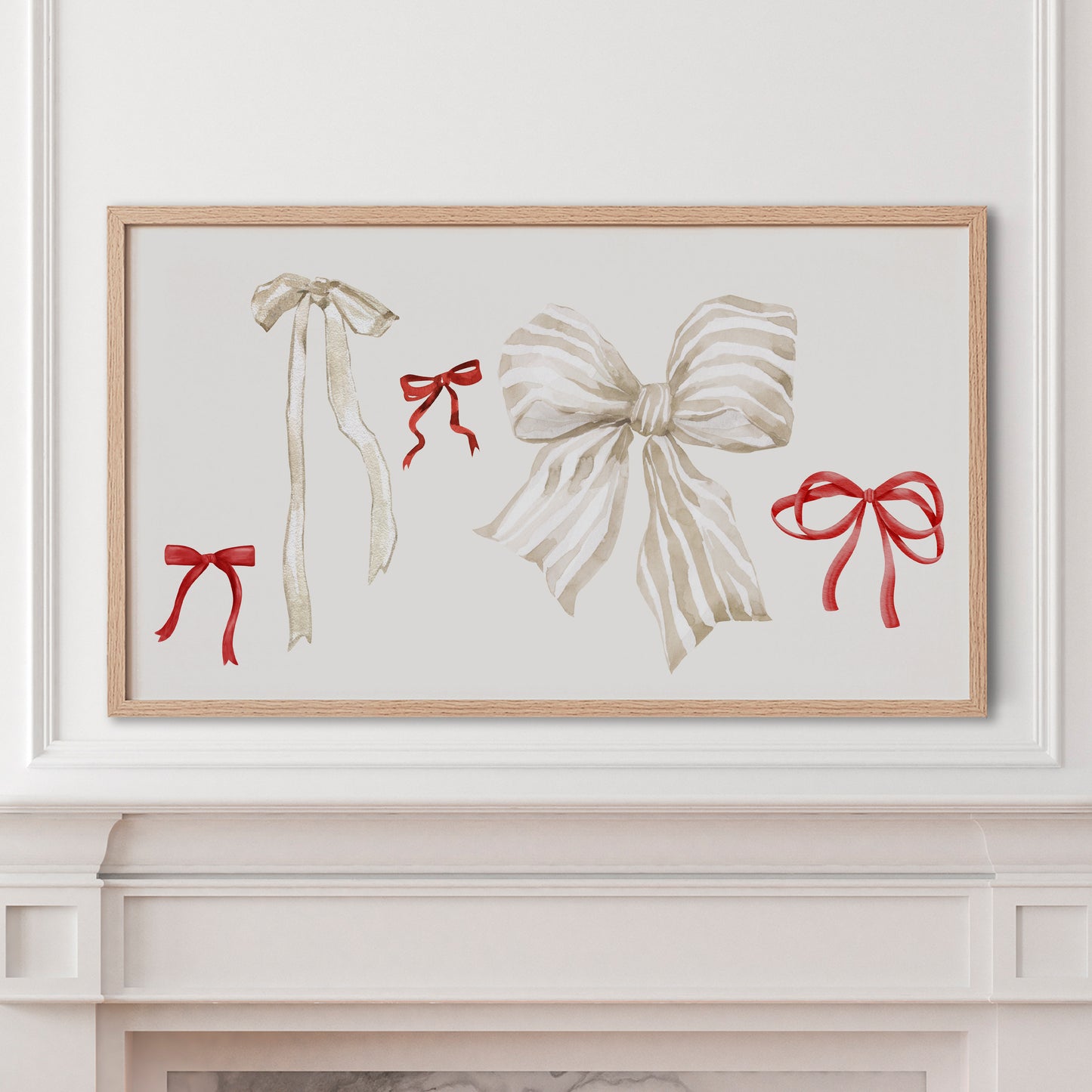 Red and Cream Coquette Bows