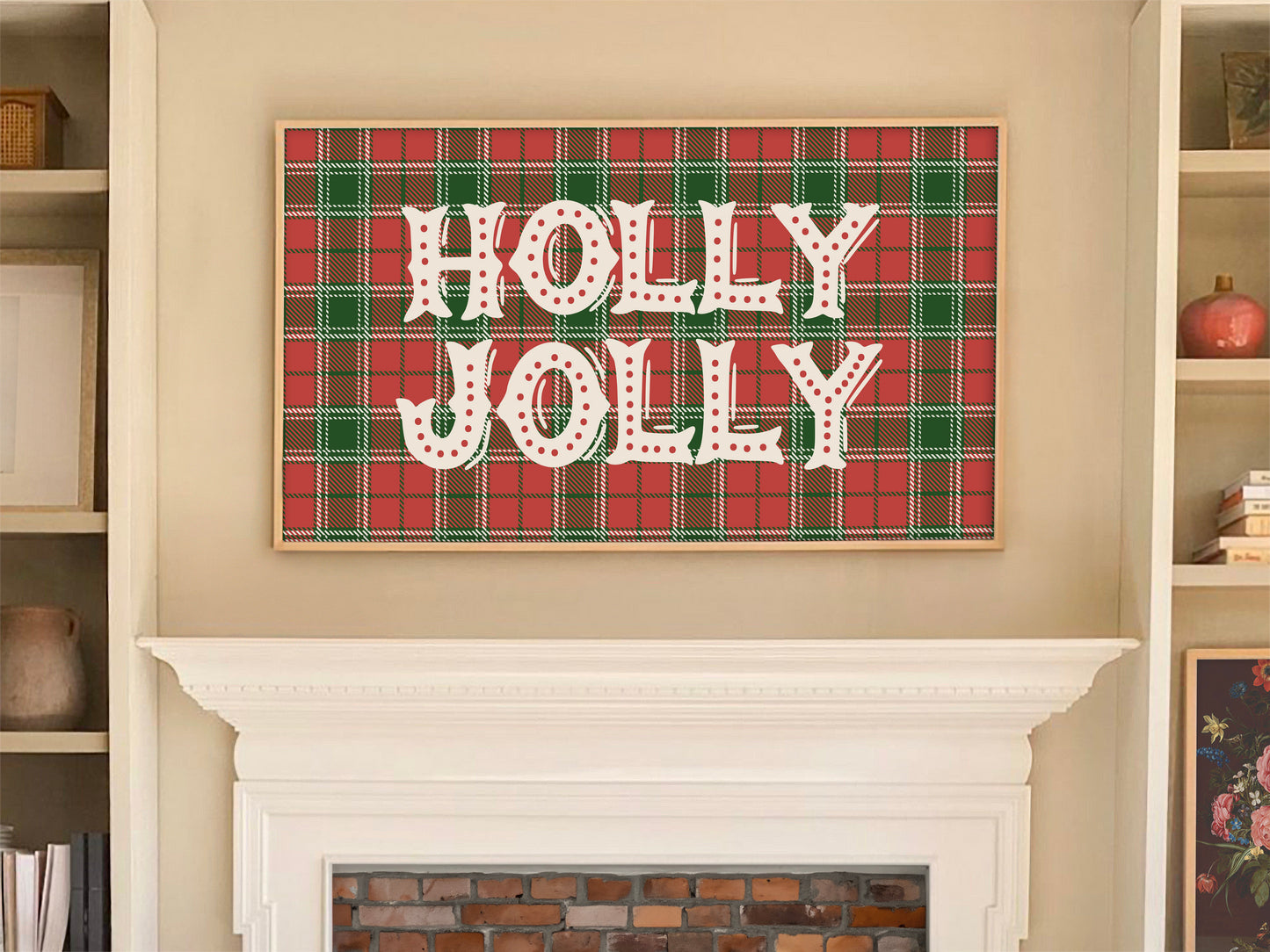 Plaid Holly Jolly Christmas