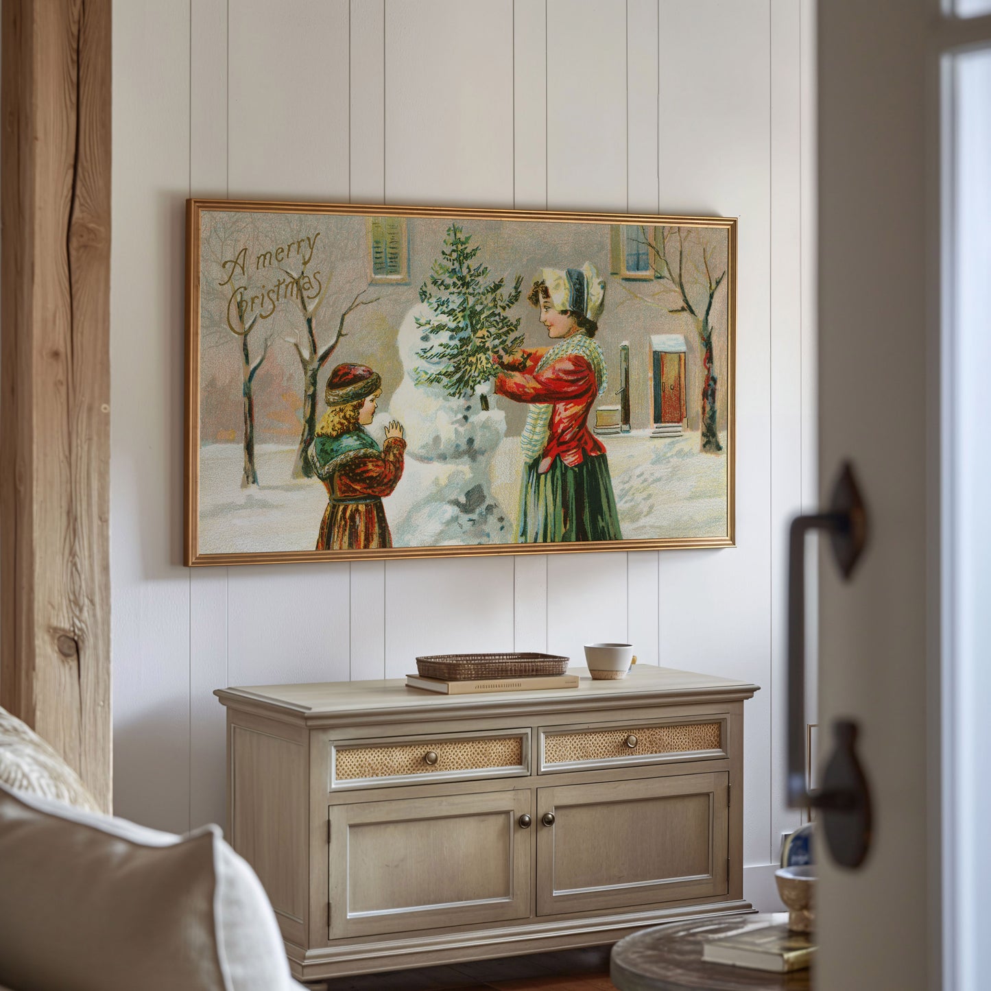 Winter Snowman Painting