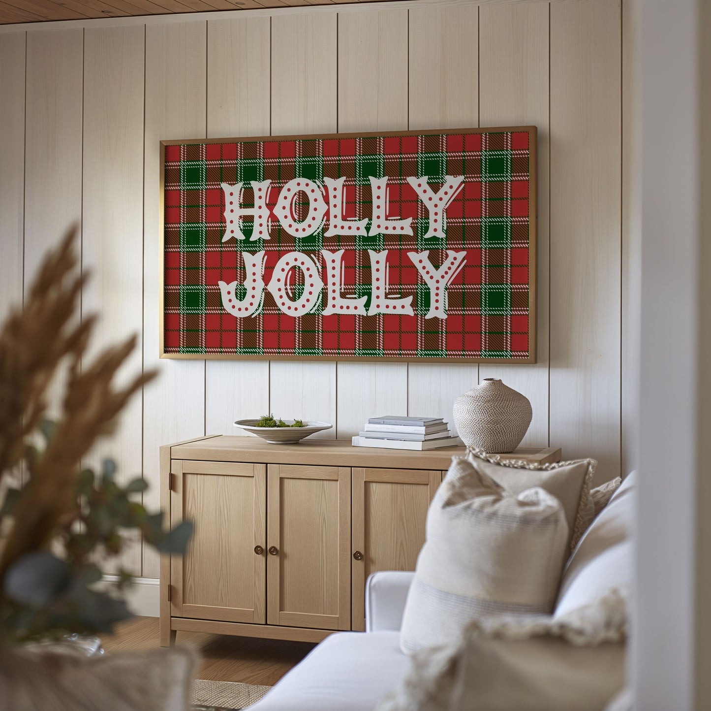 Plaid Holly Jolly Christmas