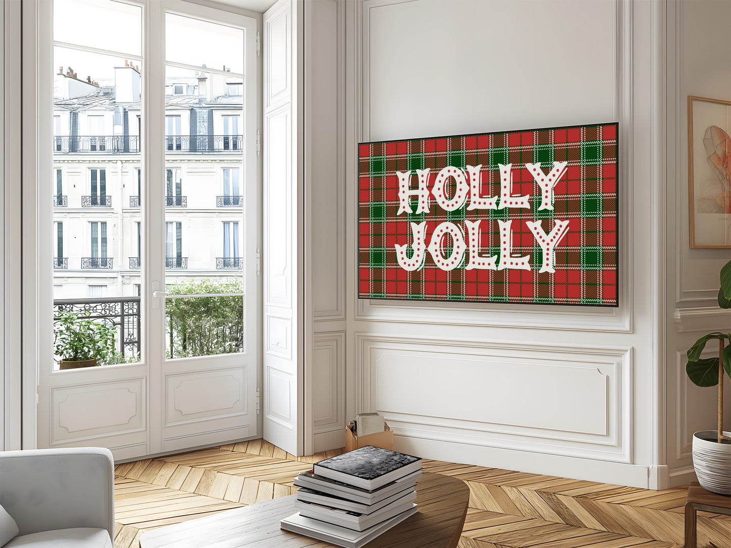Plaid Holly Jolly Christmas