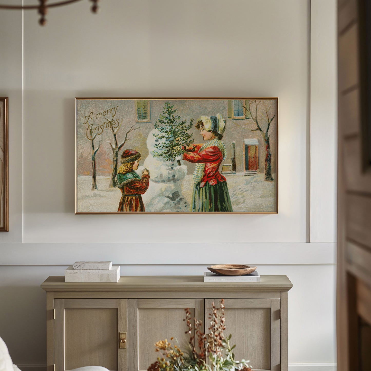 Winter Snowman Painting