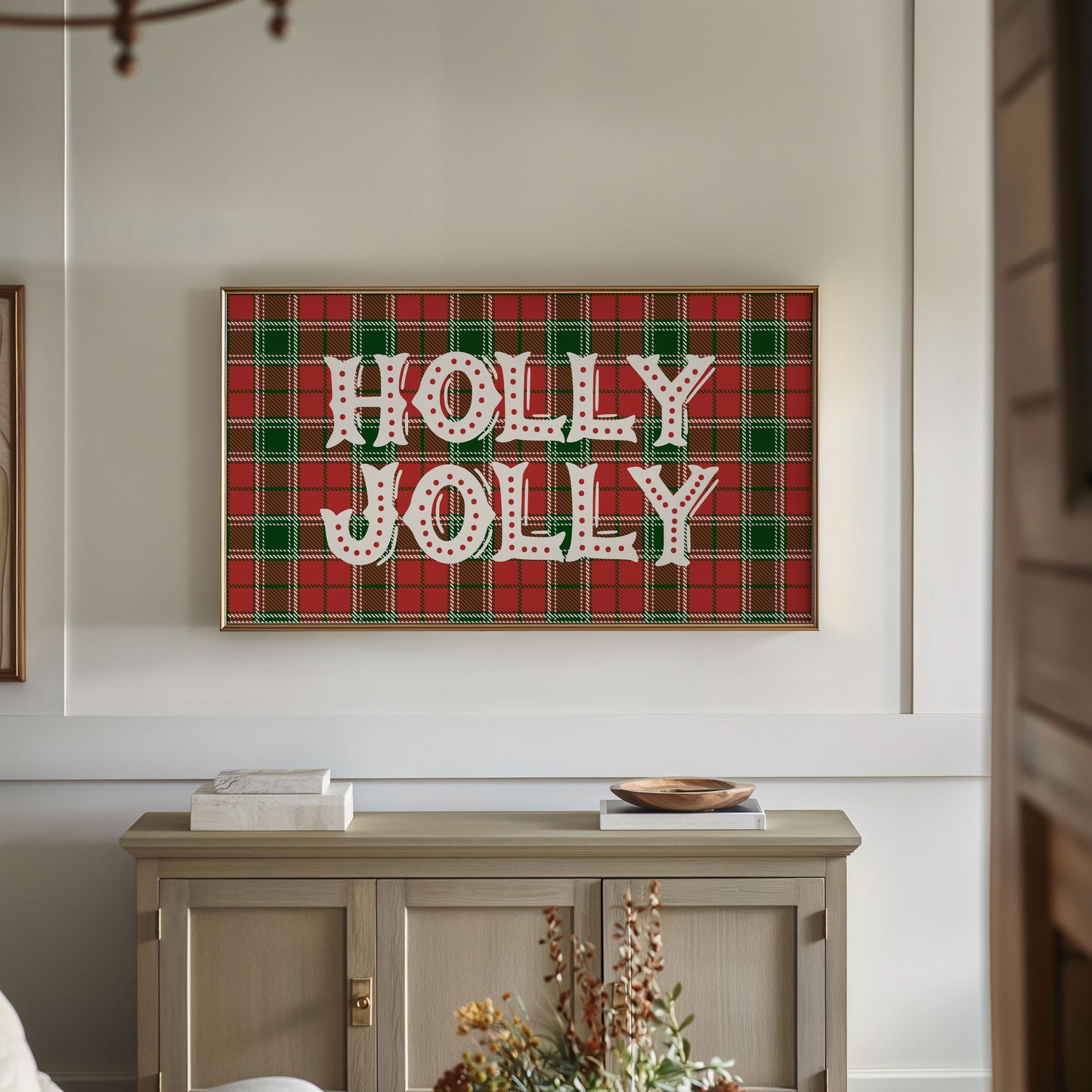 Plaid Holly Jolly Christmas