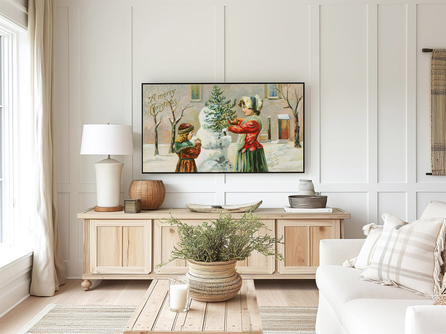 Winter Snowman Painting