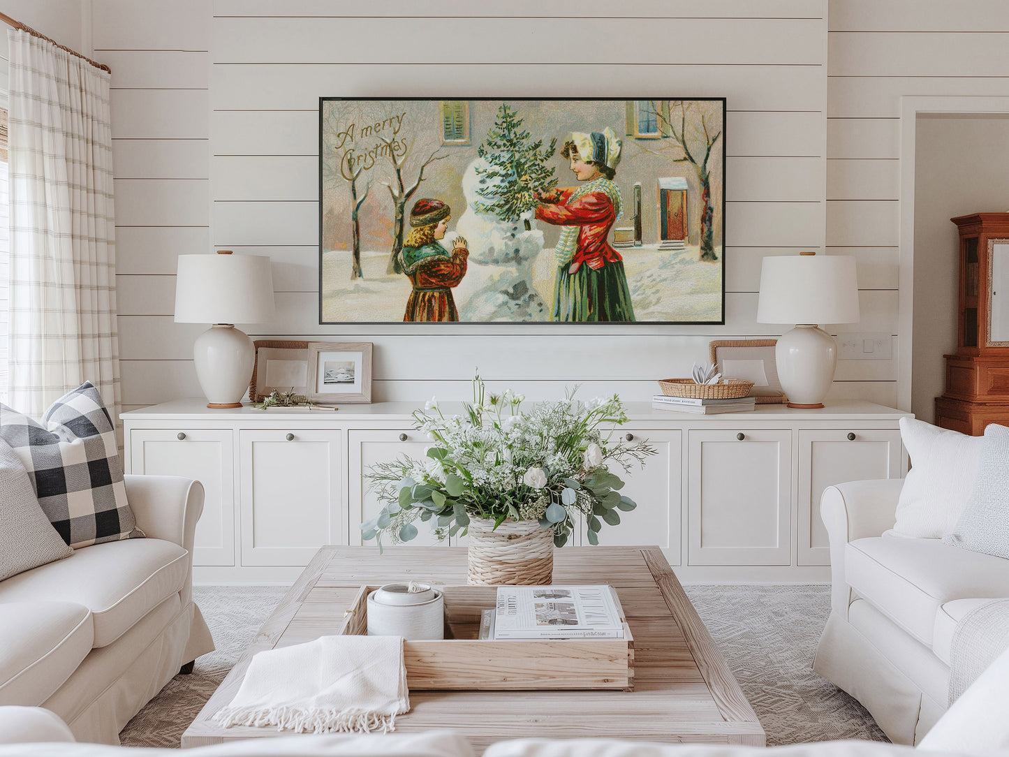 Winter Snowman Painting