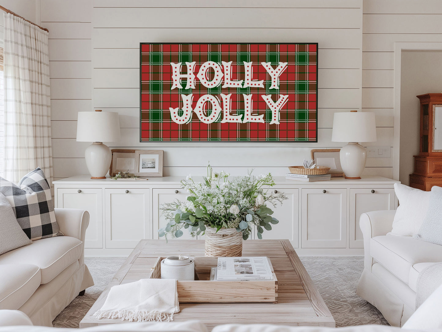 Plaid Holly Jolly Christmas