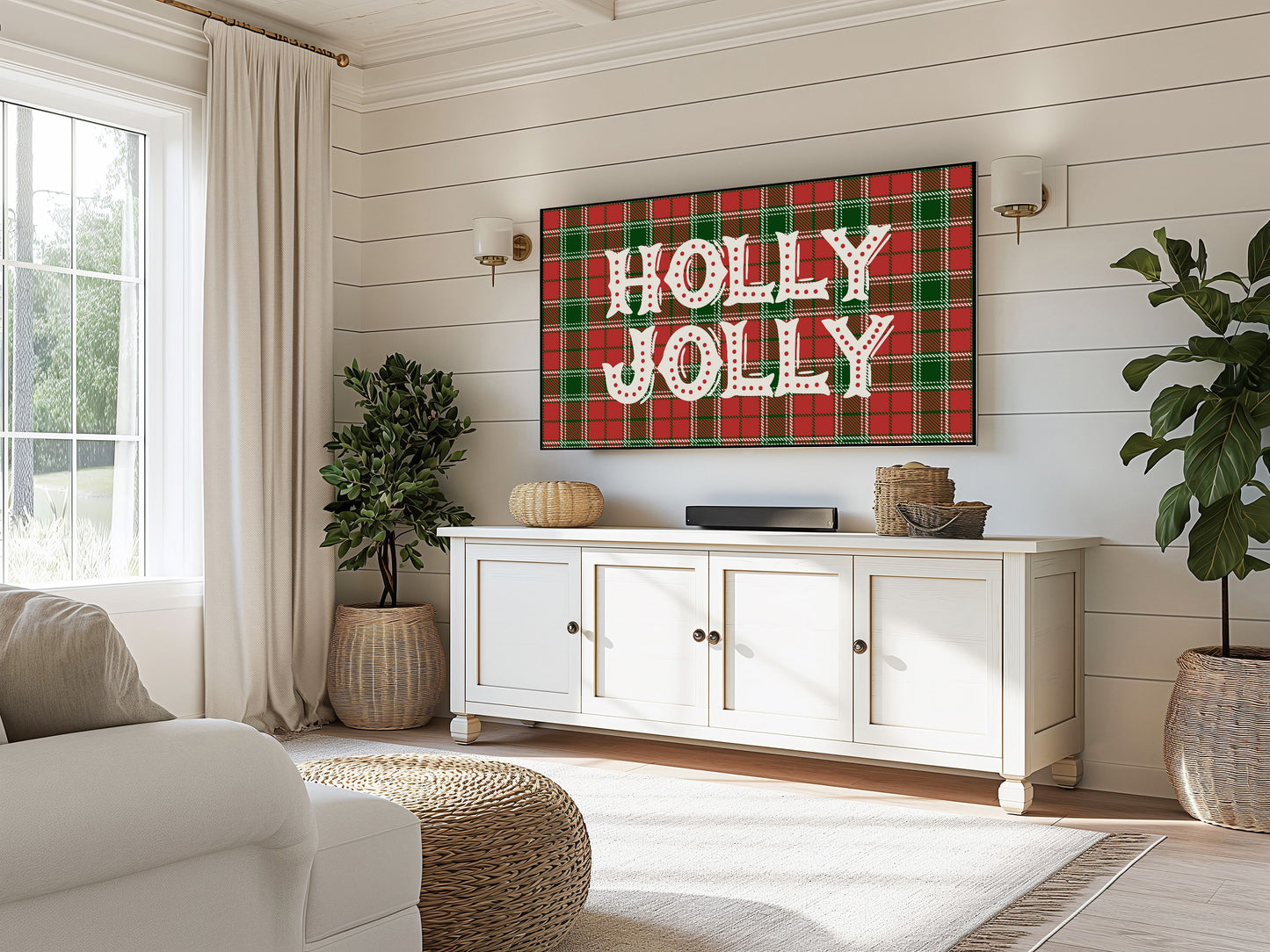 Plaid Holly Jolly Christmas