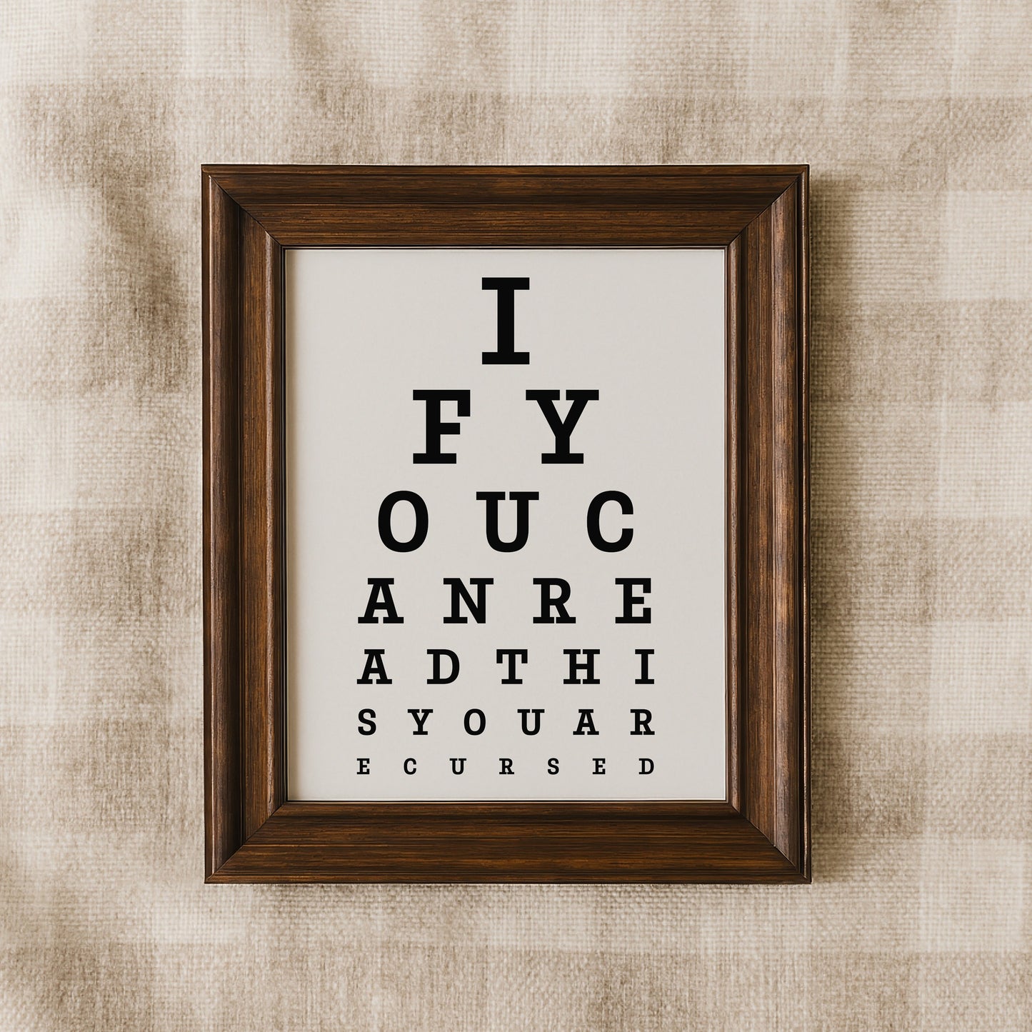 You Are Cursed Eye Chart