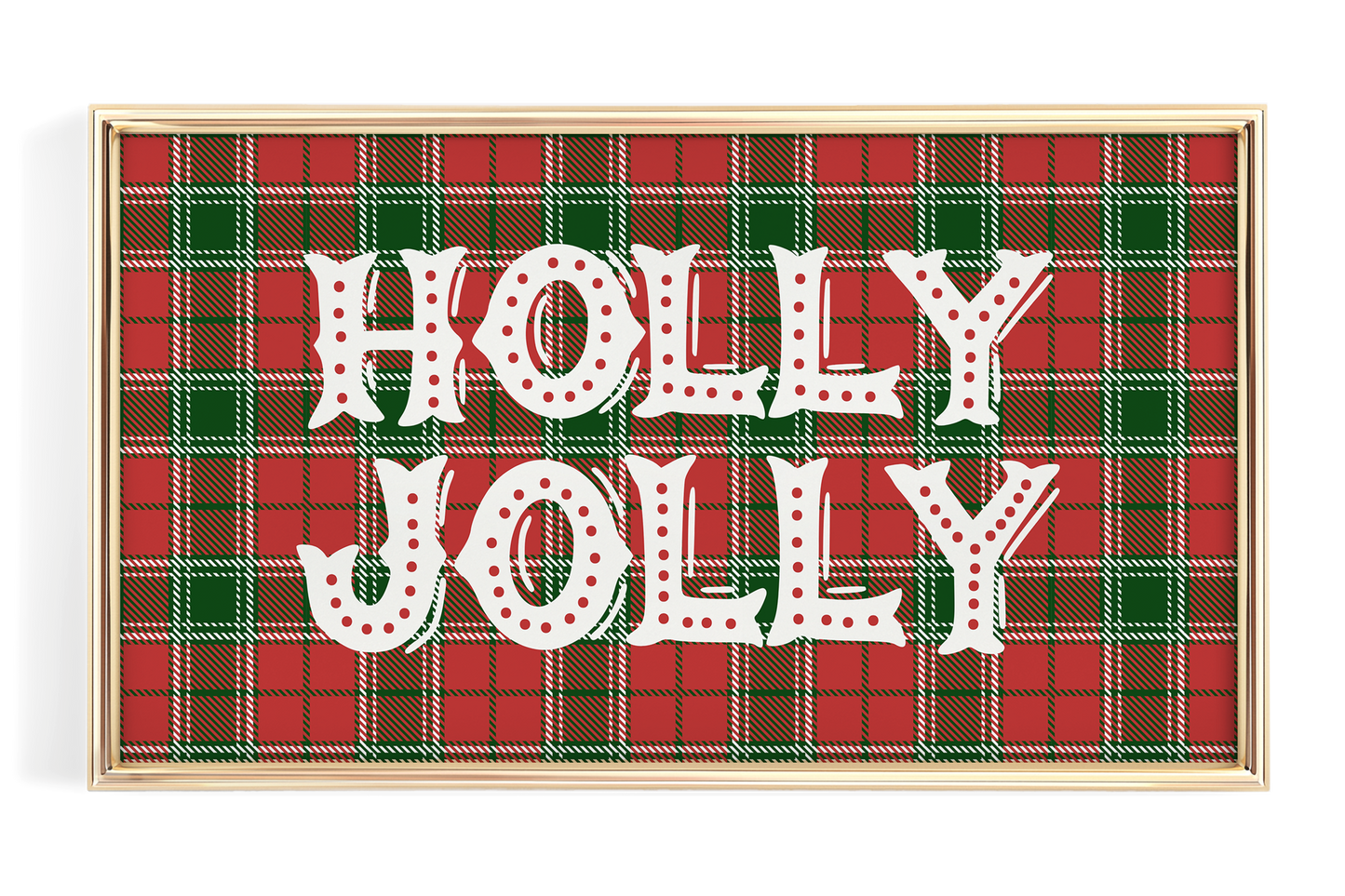 Plaid Holly Jolly Christmas