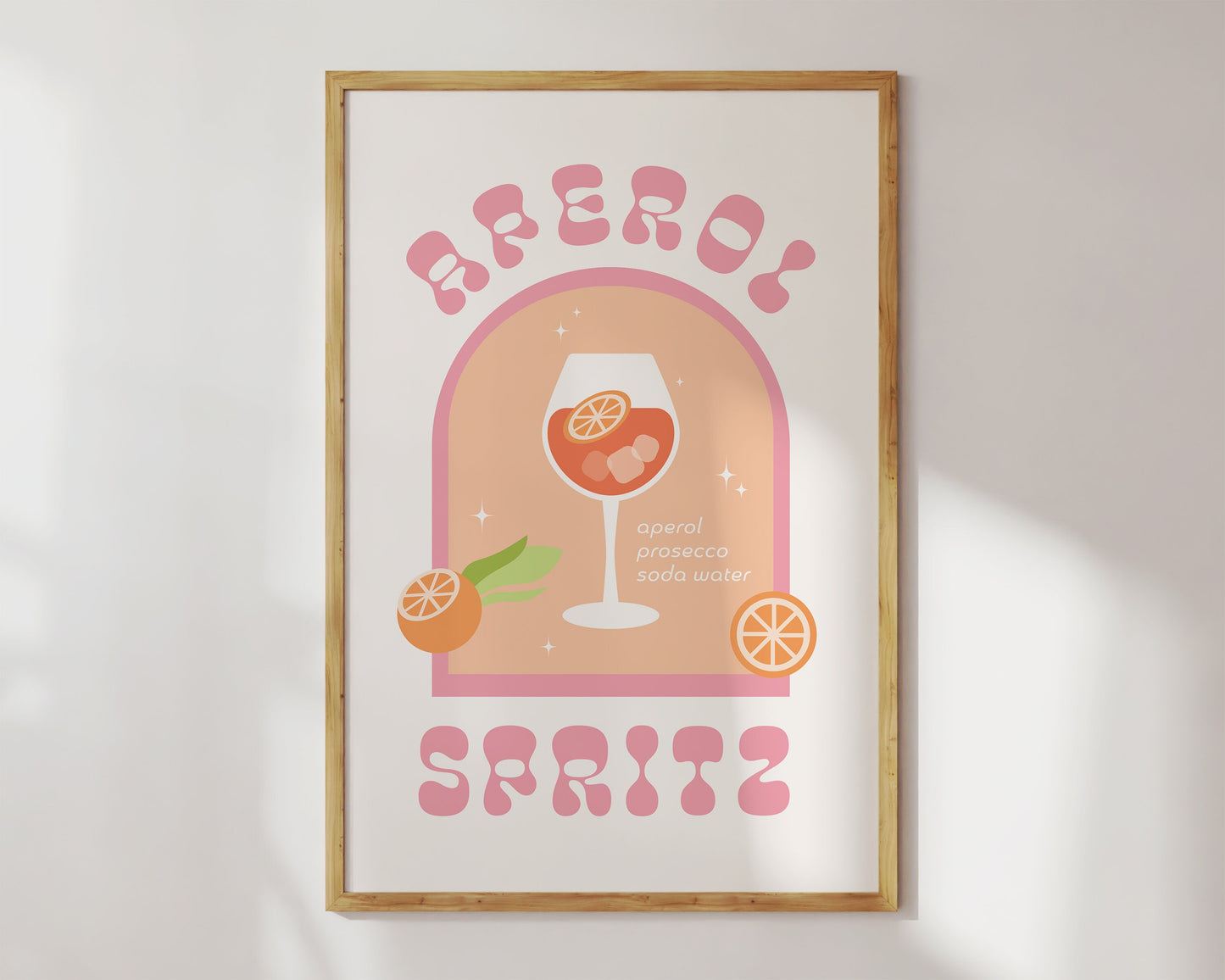 Retro Aperol Spritz Cocktail