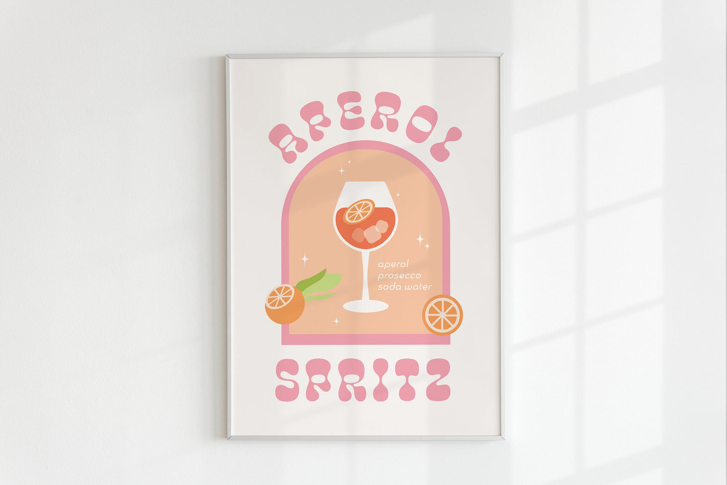 Retro Aperol Spritz Cocktail