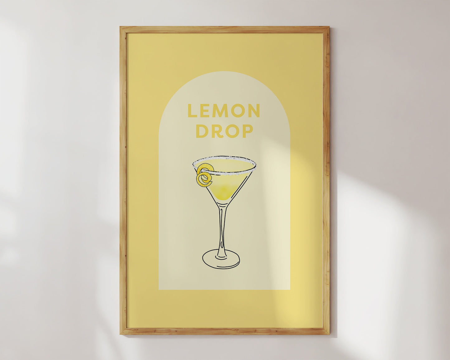 Retro Lemon Drop Cocktail
