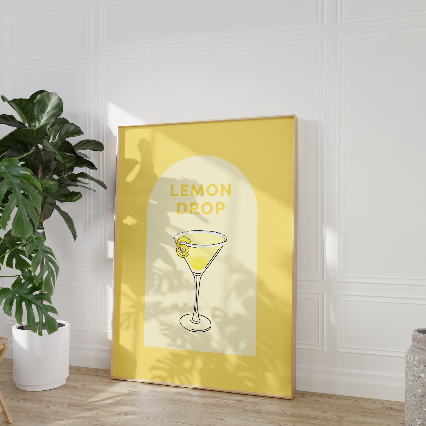 Retro Lemon Drop Cocktail