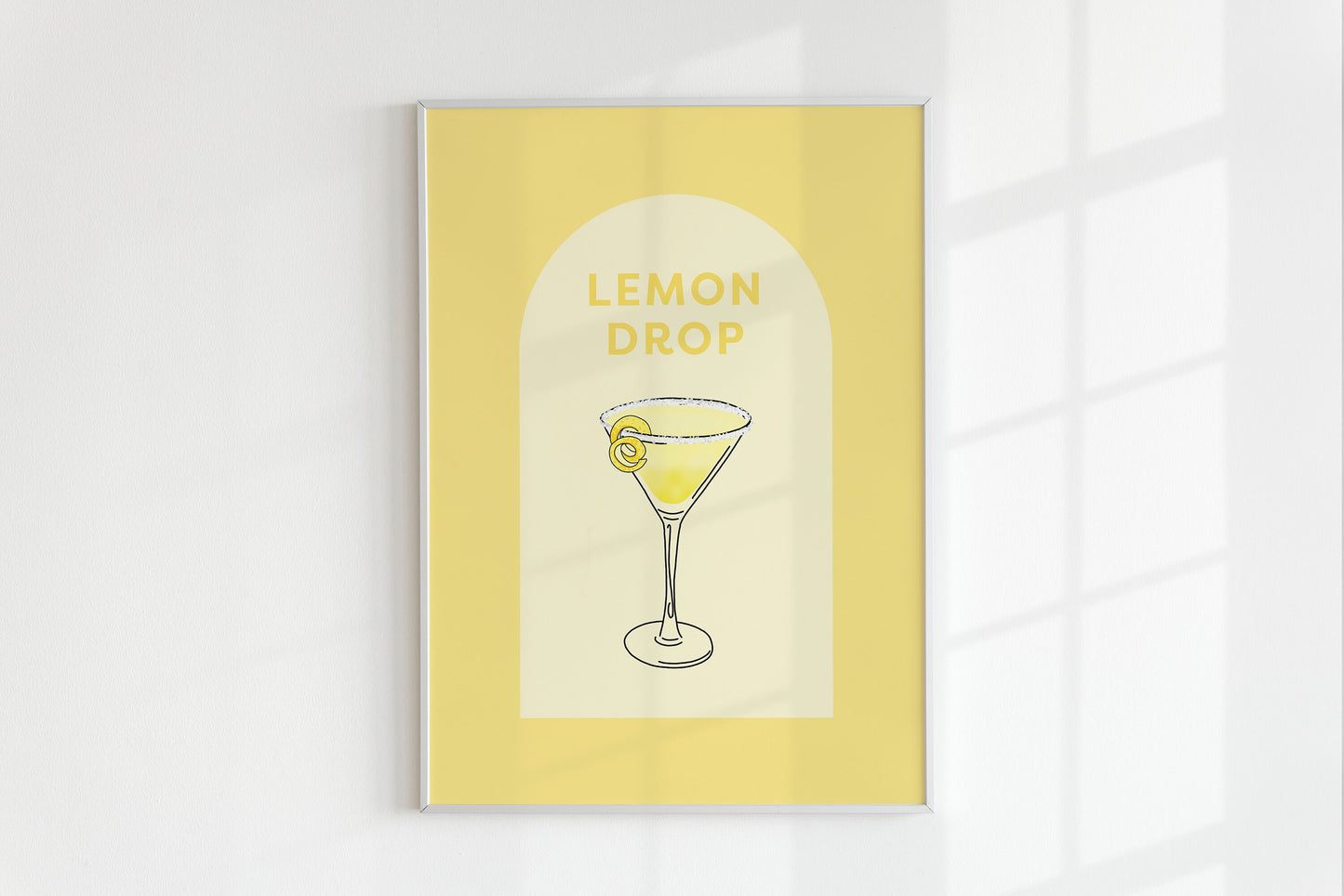 Retro Lemon Drop Cocktail