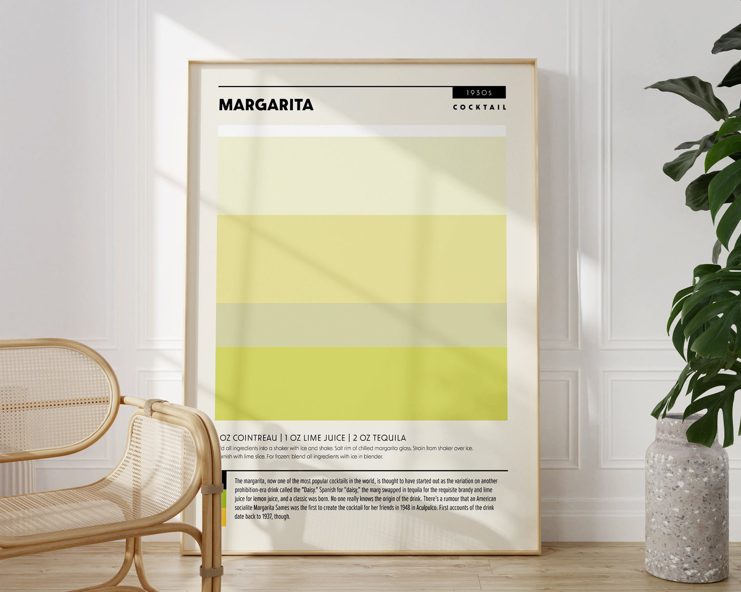 Minimalist Margarita Cocktail