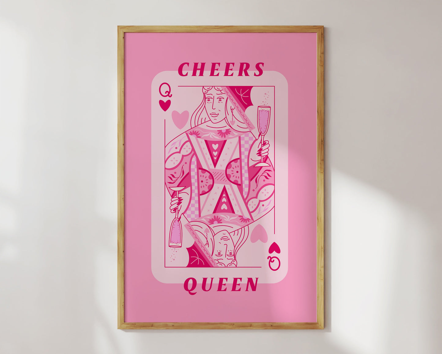 Cheers Queen Playing Card