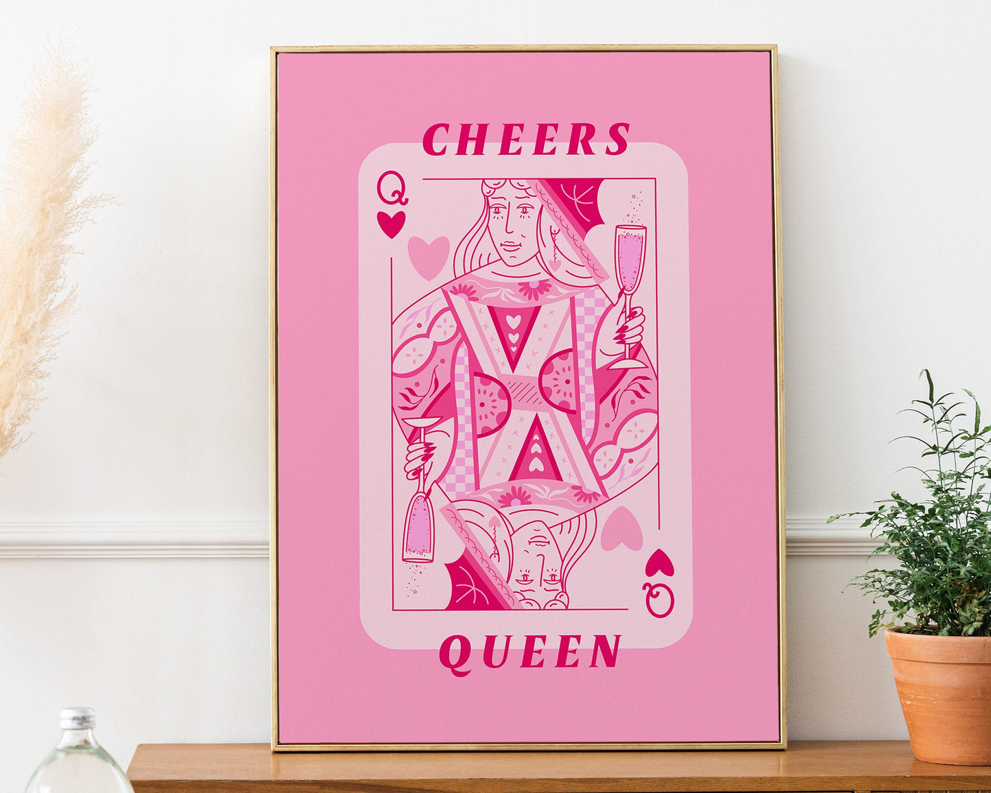 Cheers Queen Playing Card