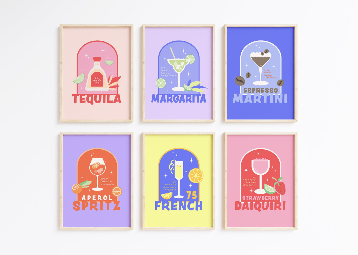 Colorful Cocktail Set