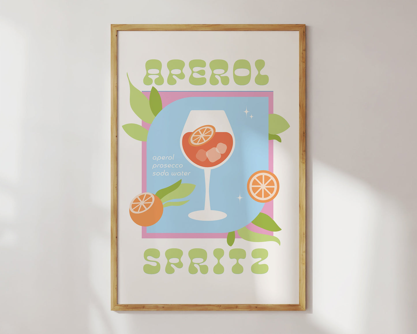 Retro Aperol Spritz Cocktail