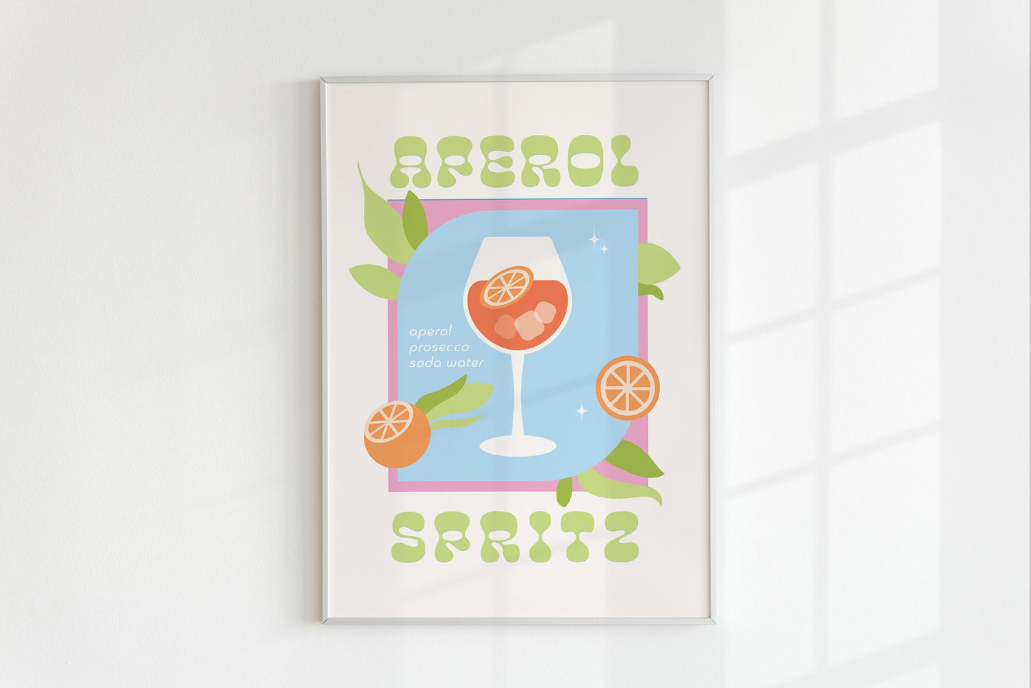 Retro Aperol Spritz Cocktail