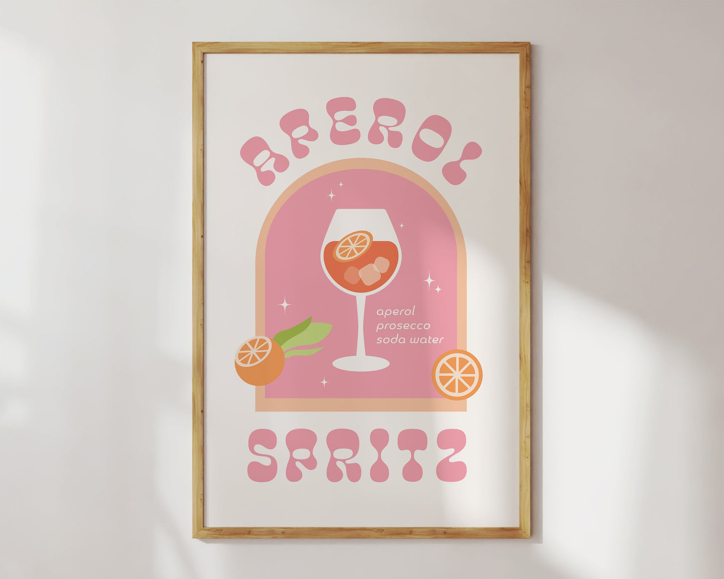 Retro Aperol Spritz Cocktail