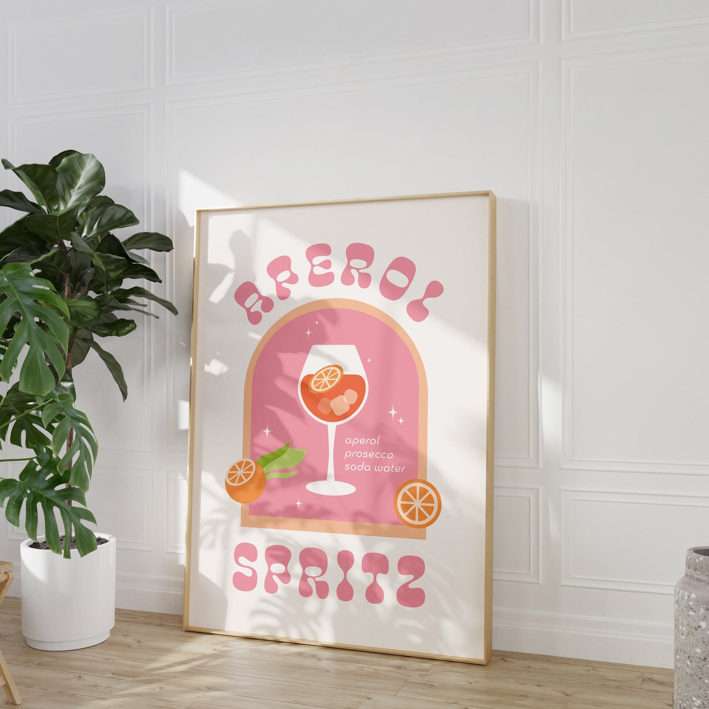 Retro Aperol Spritz Cocktail