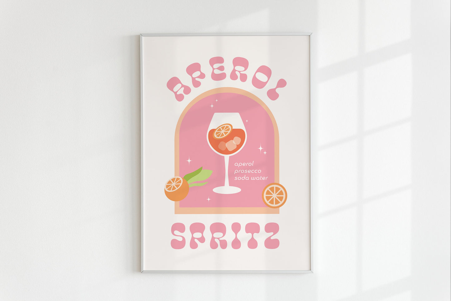 Retro Aperol Spritz Cocktail