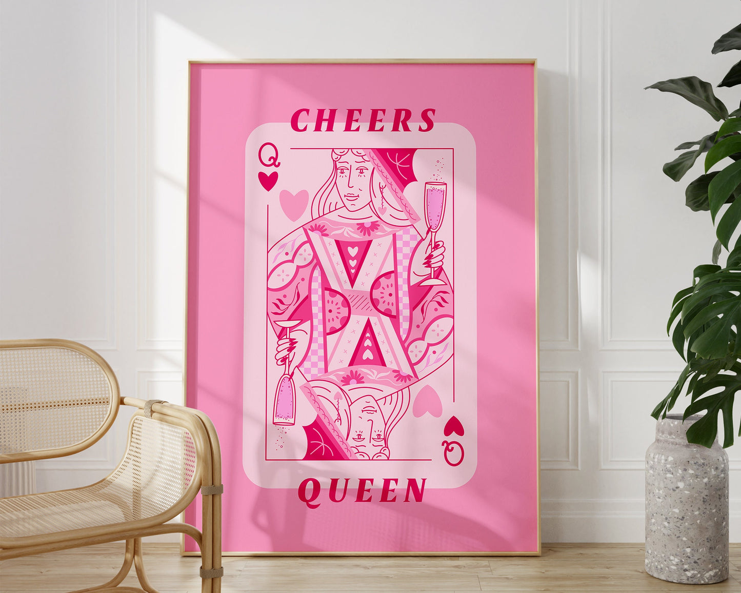 Cheers Queen Playing Card