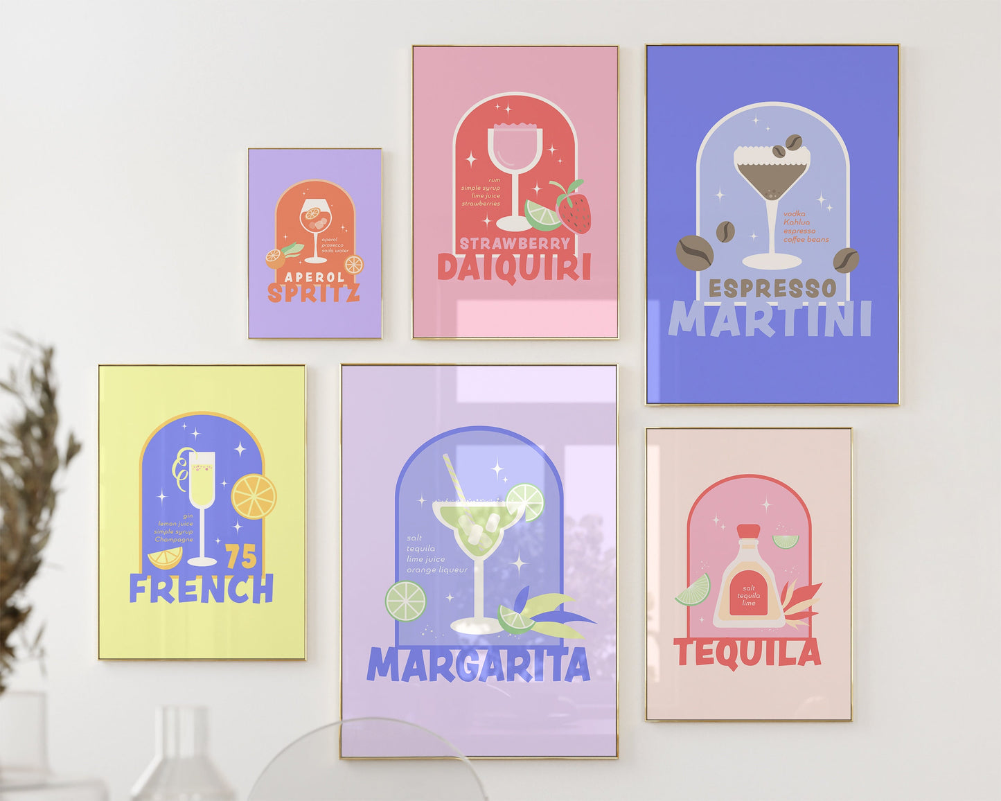 Colorful Cocktail Set