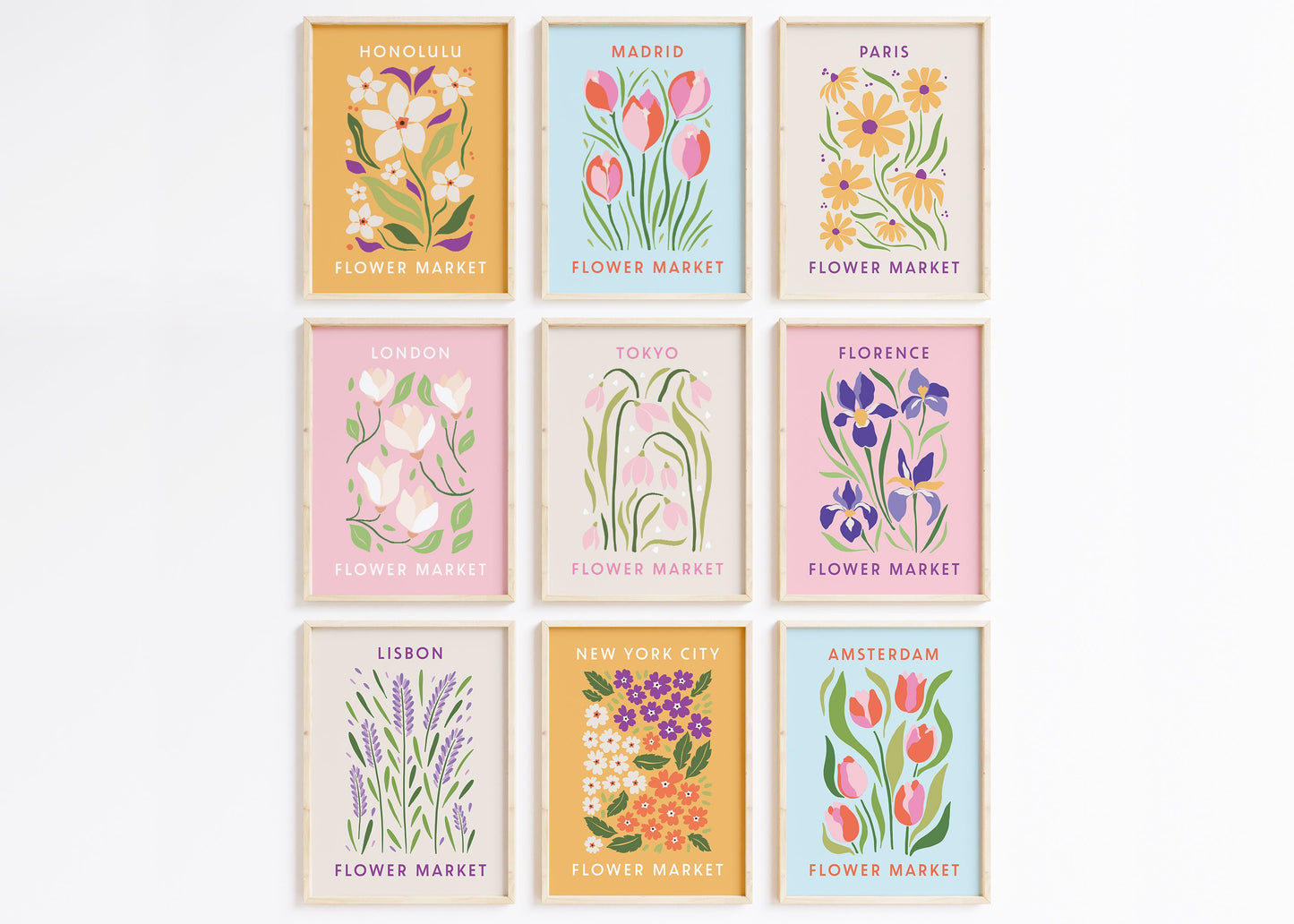 Botanical Flower Market Set