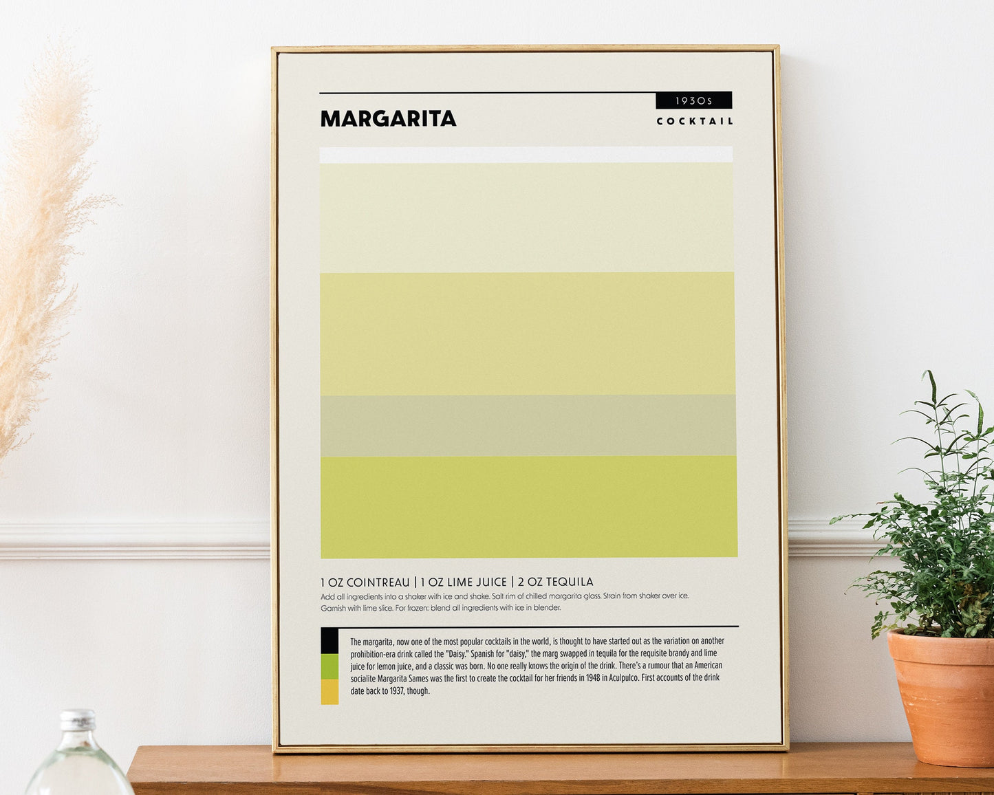 Modern Colorblock Cocktail Set