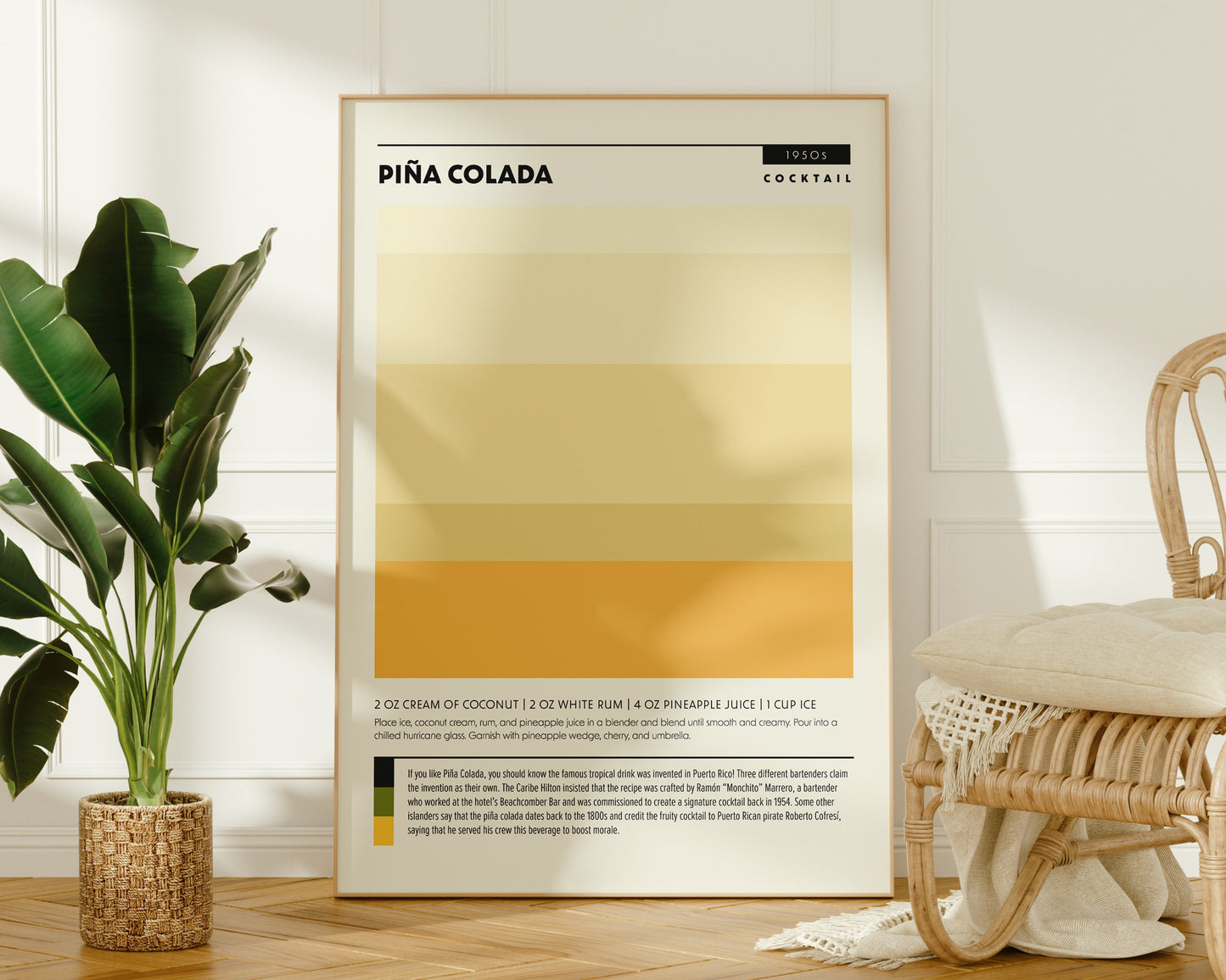 Modern Colorblock Cocktail Set