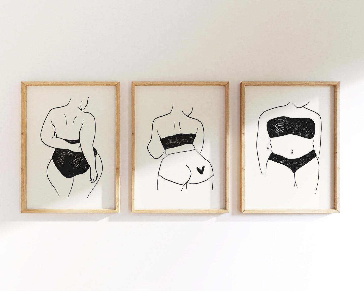 Female Body Print Set