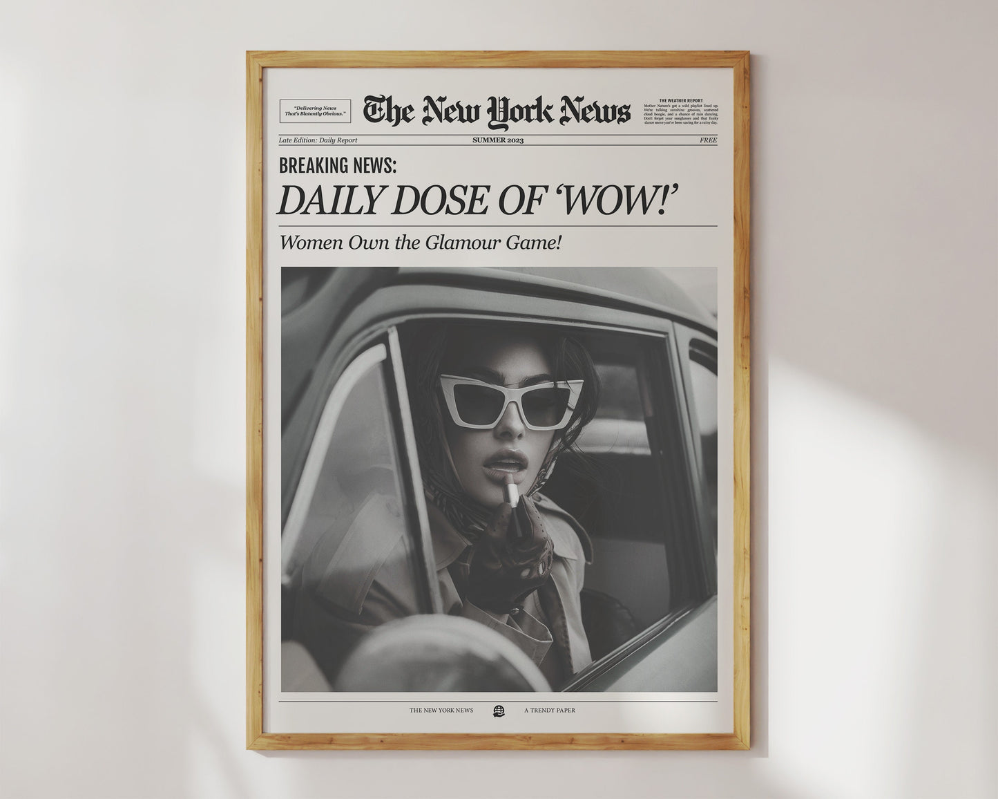 Hot Girls Affirmation Newspaper