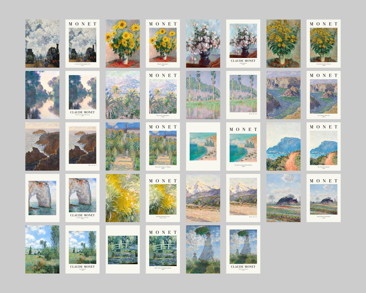 Claude Monet and Van Gogh bundle