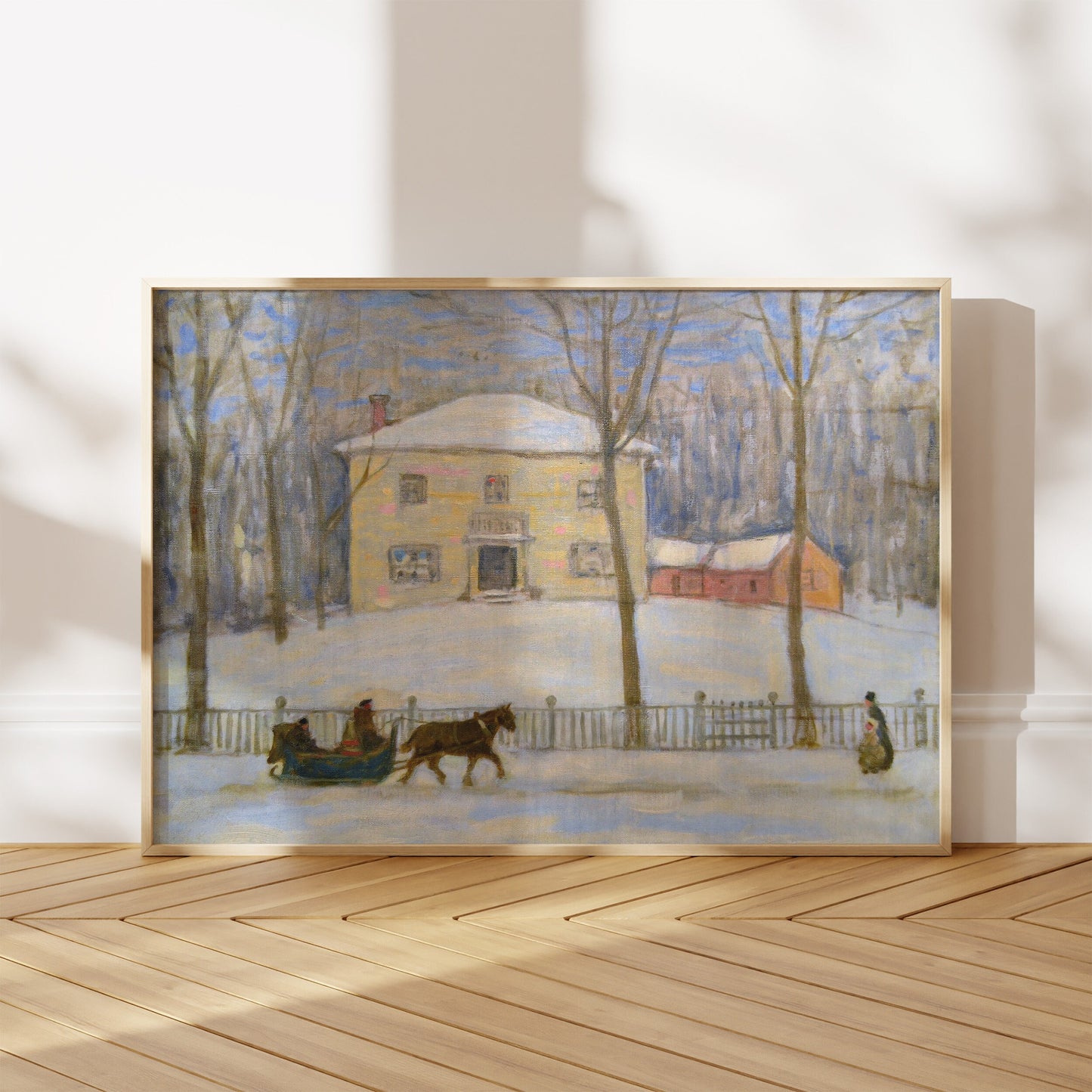 Winter Sleigh Ride Painting