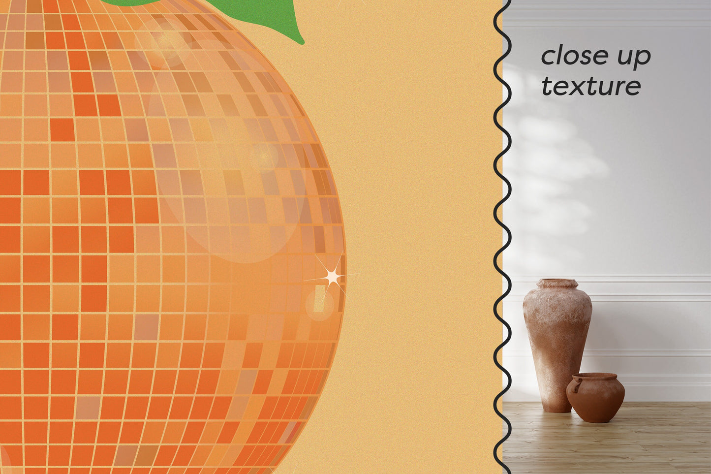 Orange Disco Ball