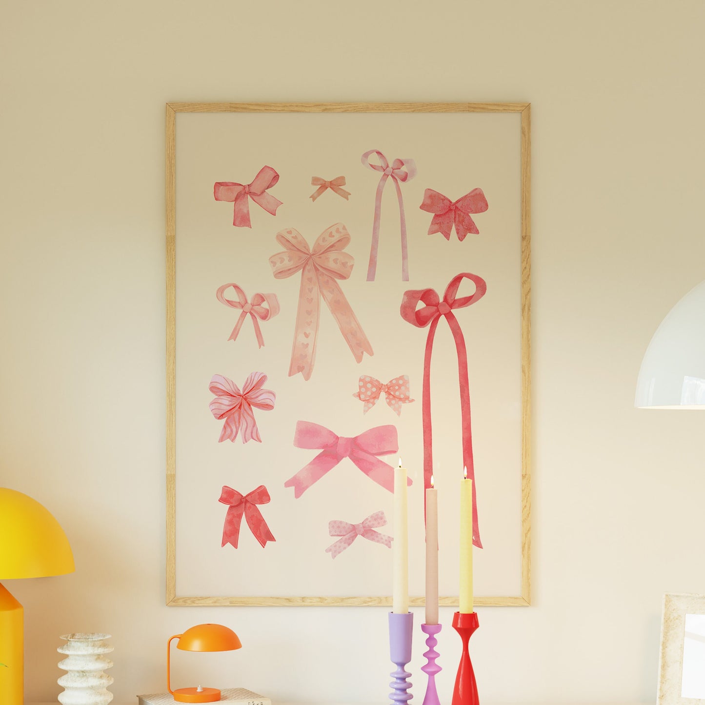 Pink Coquette Bow Set