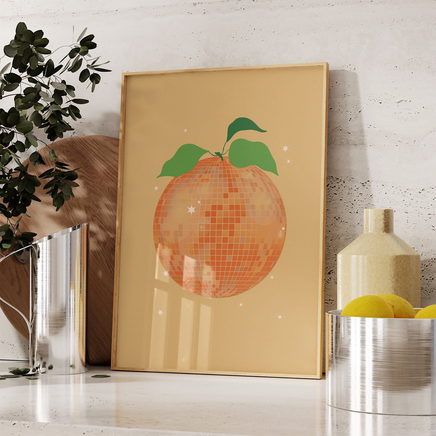 Orange Disco Ball