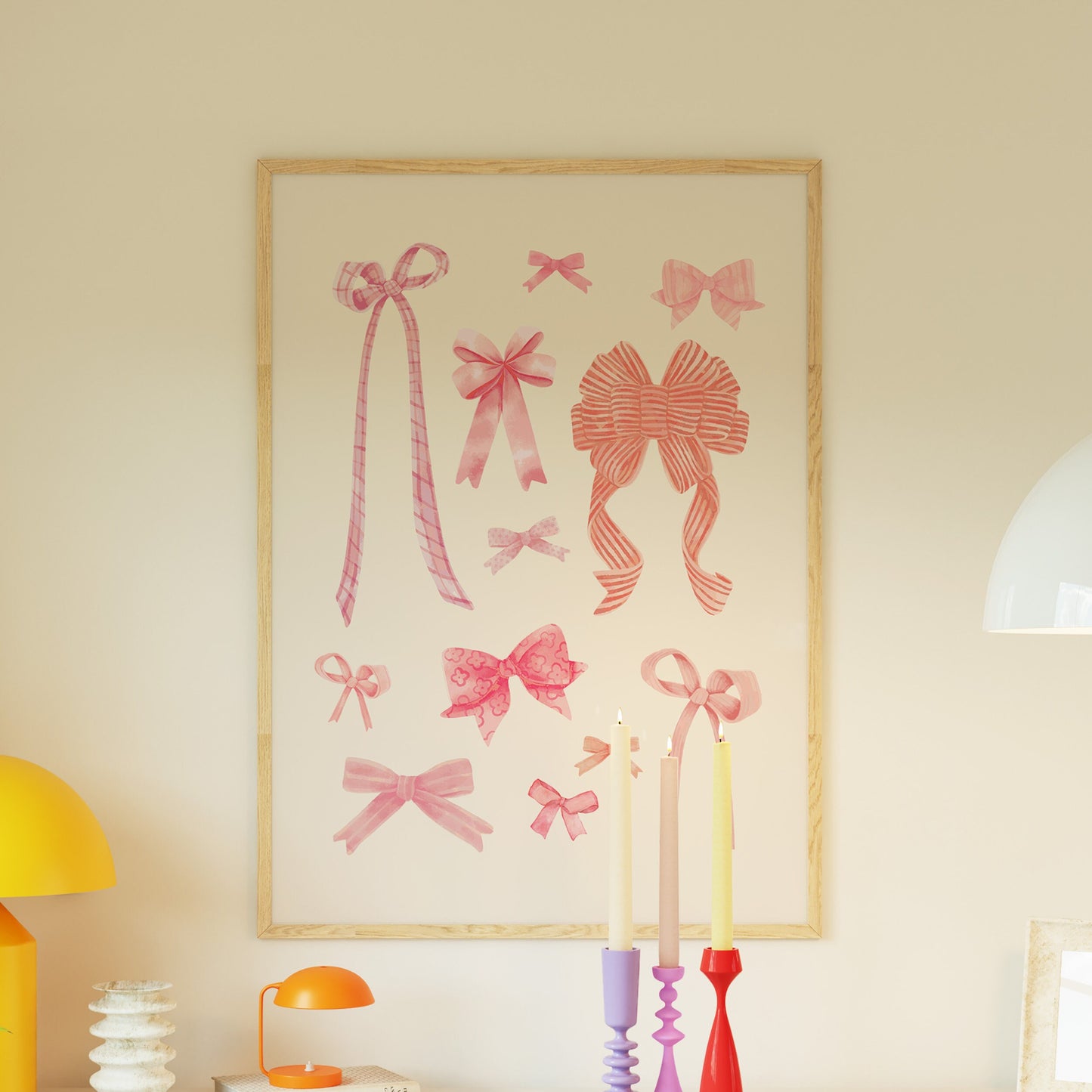 Pink Coquette Bow Set