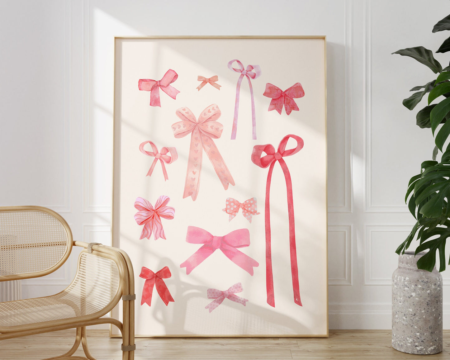 Pink Coquette Bow Set