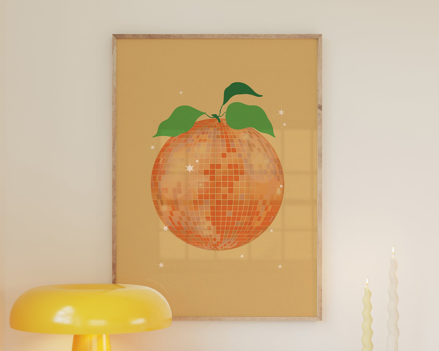 Orange Disco Ball